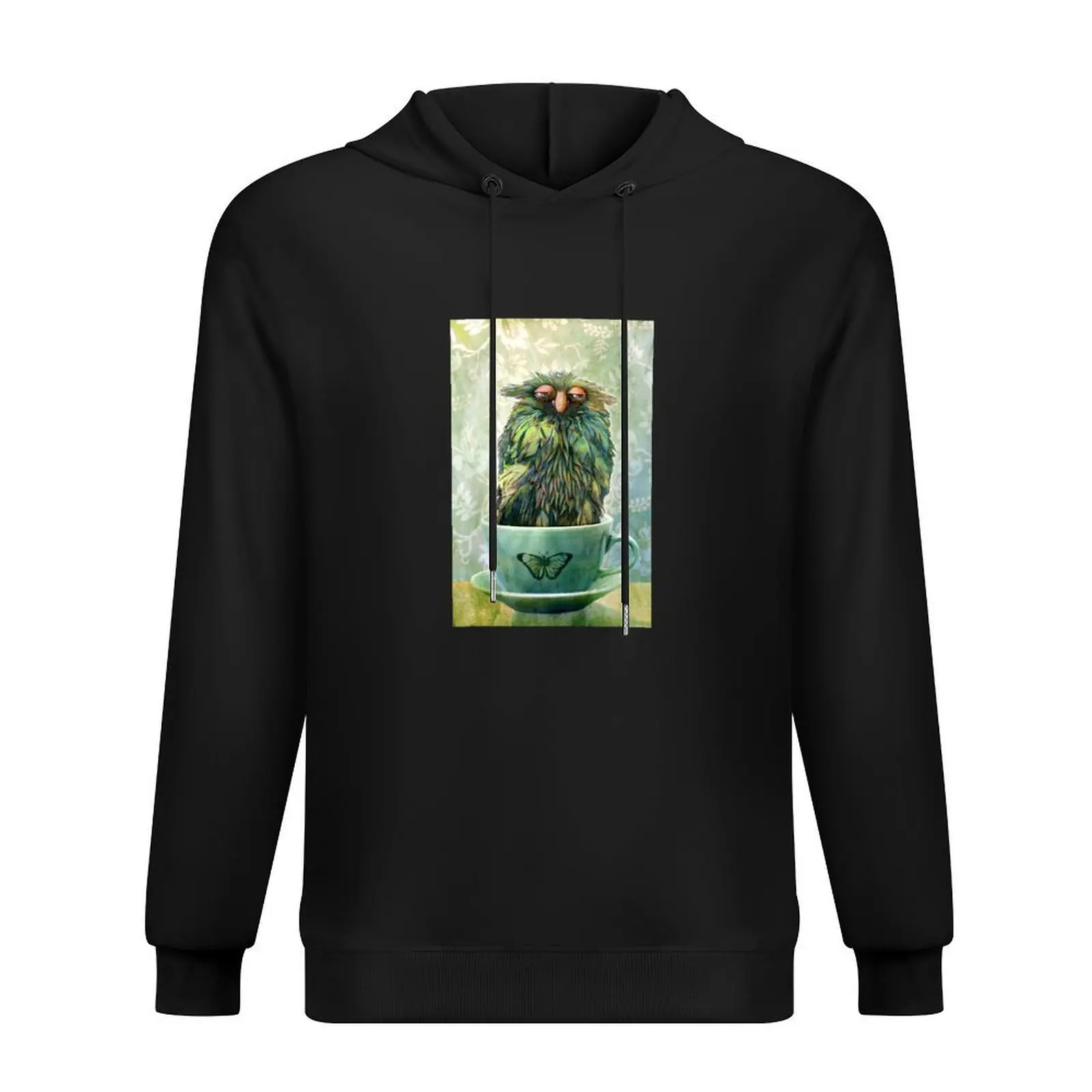 

The Teacup Series: Sleepy Monster in a Teacup Hoodie men's sweat-shirt anime clothes men's autumn clothes mens hoodie