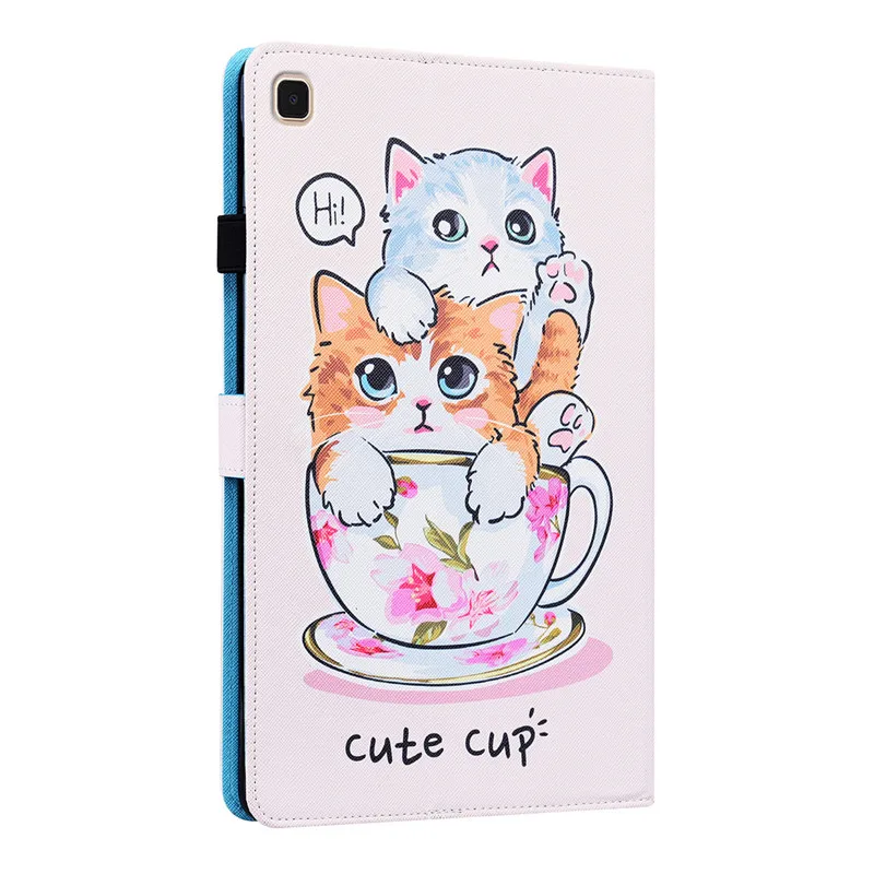 For Samsung Galaxy S6 Lite Case Cover SM-P610 P615 10.4 2020 Cute Cat Panda Painted Tablet Funda for Galaxy Tab S6 S 6 Lite Case