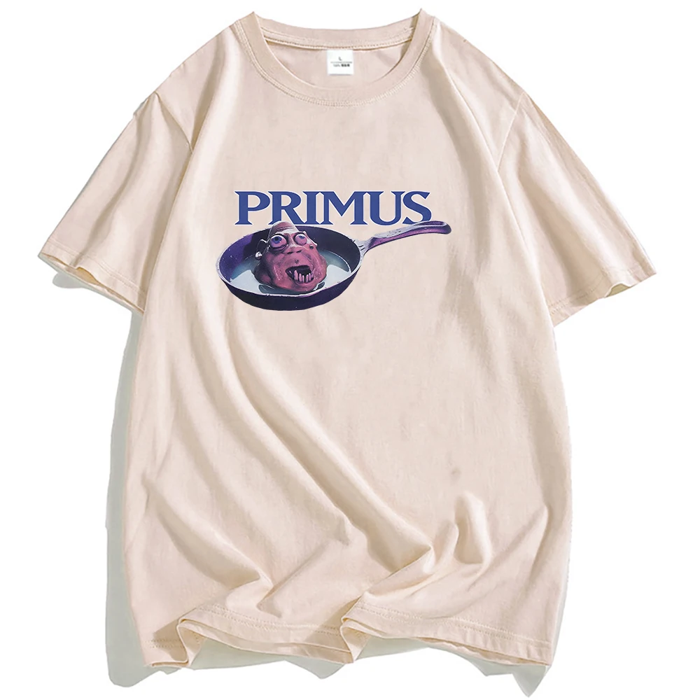 

PRIMUS Frizzle Fry Vintage T-Shirt Short Sleeve Cotton O-neck Tshirts Casual Fashion Funny Graphic T Shirt Unisex Streetwear Men