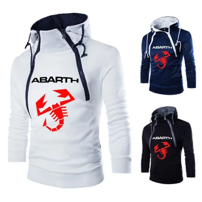 Camisola estampada com logotipo Abarth Car masculino, roupa desportiva casual, roupa de streetwear, alta qualidade, moda, 2023