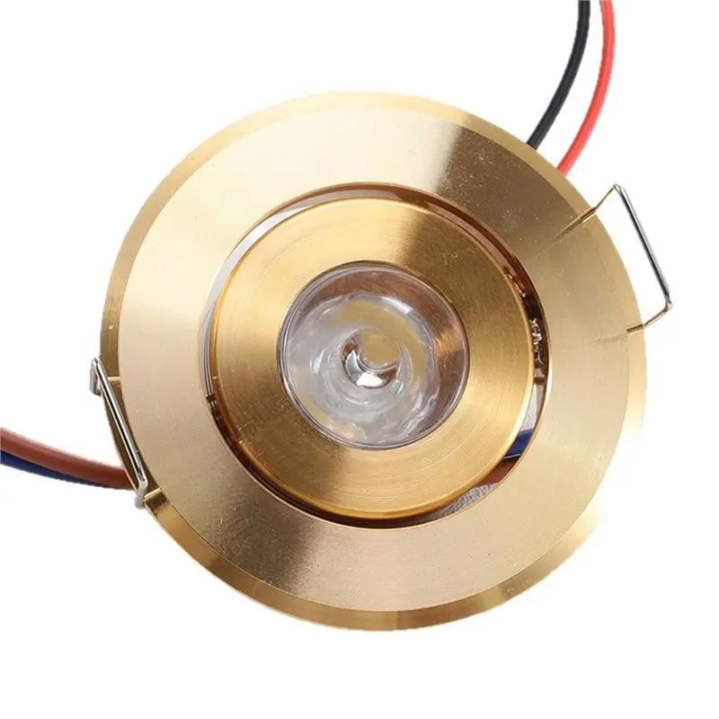 [B17B!】 5Pcs Led Mini Down Light Dimmable Spot Light Recessed Lights Ac85-265V Ceiling Light Aluminium,Choice White Or Goid
