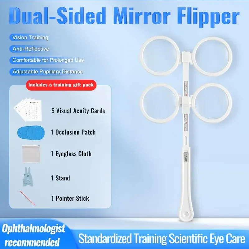 

NEW VISION Professional Adjustable PD Optometry Flipper - Portable Refractive Training Tool for Eye Calibration & Vision Therapy