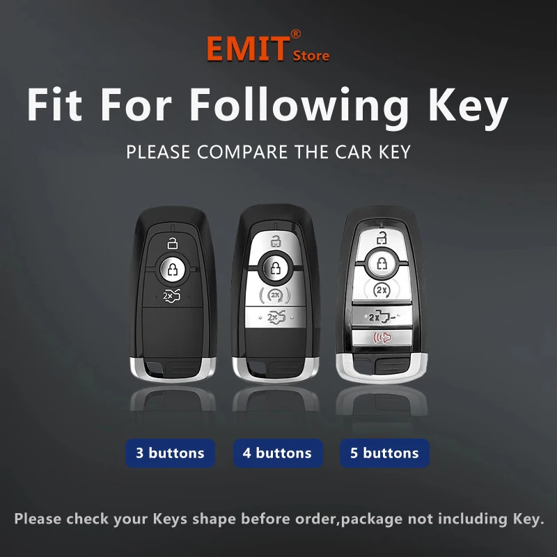 Car Key Case for Ford Mustang Mondeo Ecosport Explorer F-150 F-250 F-350 F-450 F-550 Raptor F150 Keychain Remote Cover Shell Fob