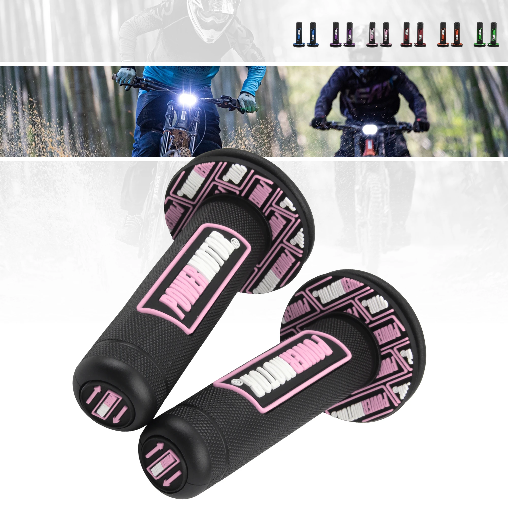 Motorcycle Grips 7/8" Handlebar Grips Universal Dual Soft Rubber For Honda Yamaha Kawasaki Pit Dirt Bike Motocross Accessories
