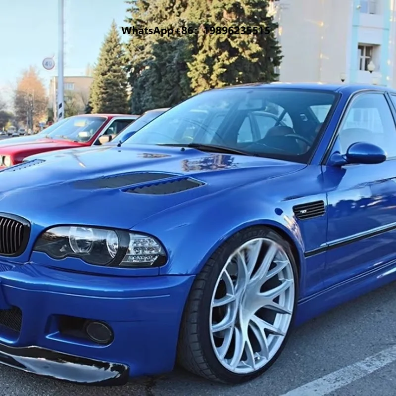 High Performance Two Door Car Carbon Fiber Mudguard Modification Fender Front Fender Surround Suitable for  3 Series E46 M3