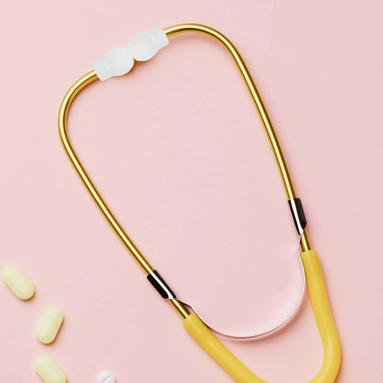 

Silicone Ear tips White Stethoscope Ear Pieces Universal Replacement Parts Accessories Sound Conduction Isolate Noise Compatible