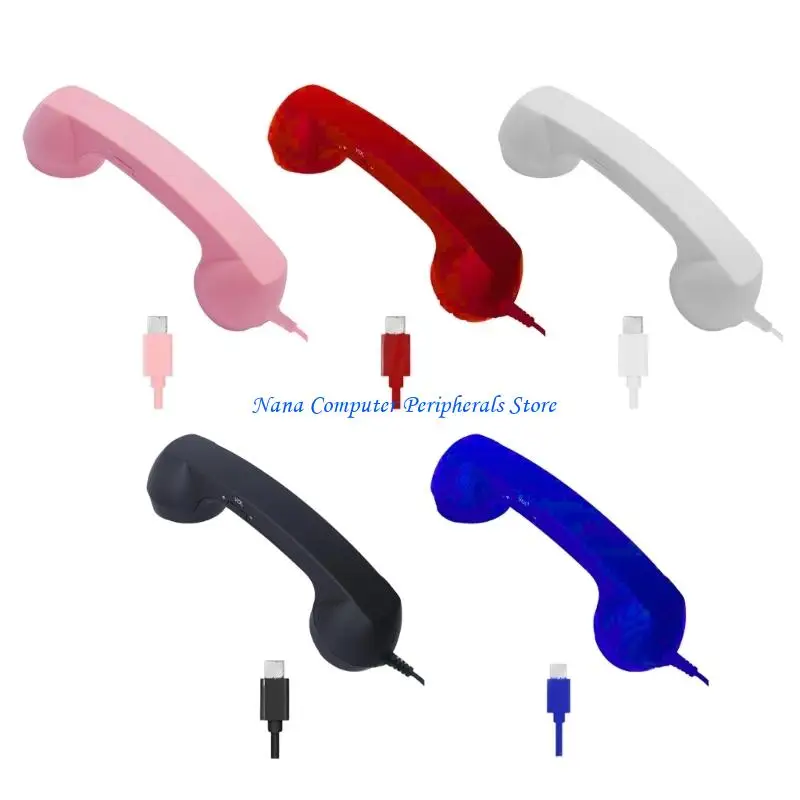 F68C Easy Plugs Type C Handset Accessory for Phone Conversation and Sound Playbacks