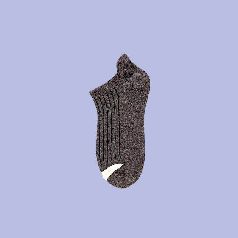 Chaussettes basses en coton pour hommes, respirantes, décontractées, absorbant la sueur, courtes, fines, bateau peu profondes, sports d'automne, été, 5/10 paires