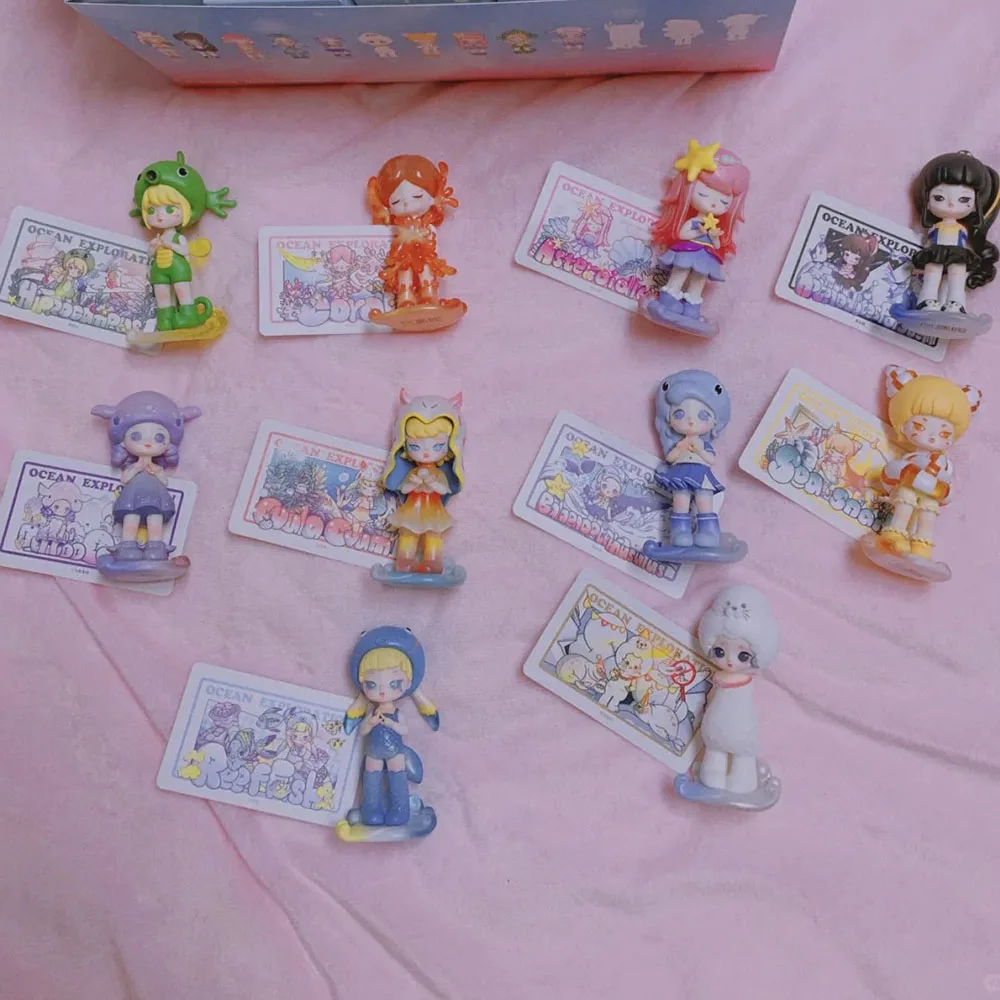 

Коллекционная серия Lila Ocean Curiosity: милые куклы-сюрпризы, ручная работа, настольные фигурки, подарок на день рождения для детей