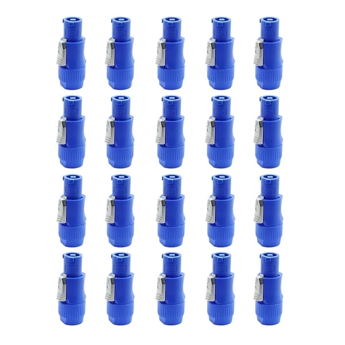 Fits for 20PCS Powercon Connector Male Plug Power Plug Adapter for Beam Light Stage Light Power Input Blue view 2