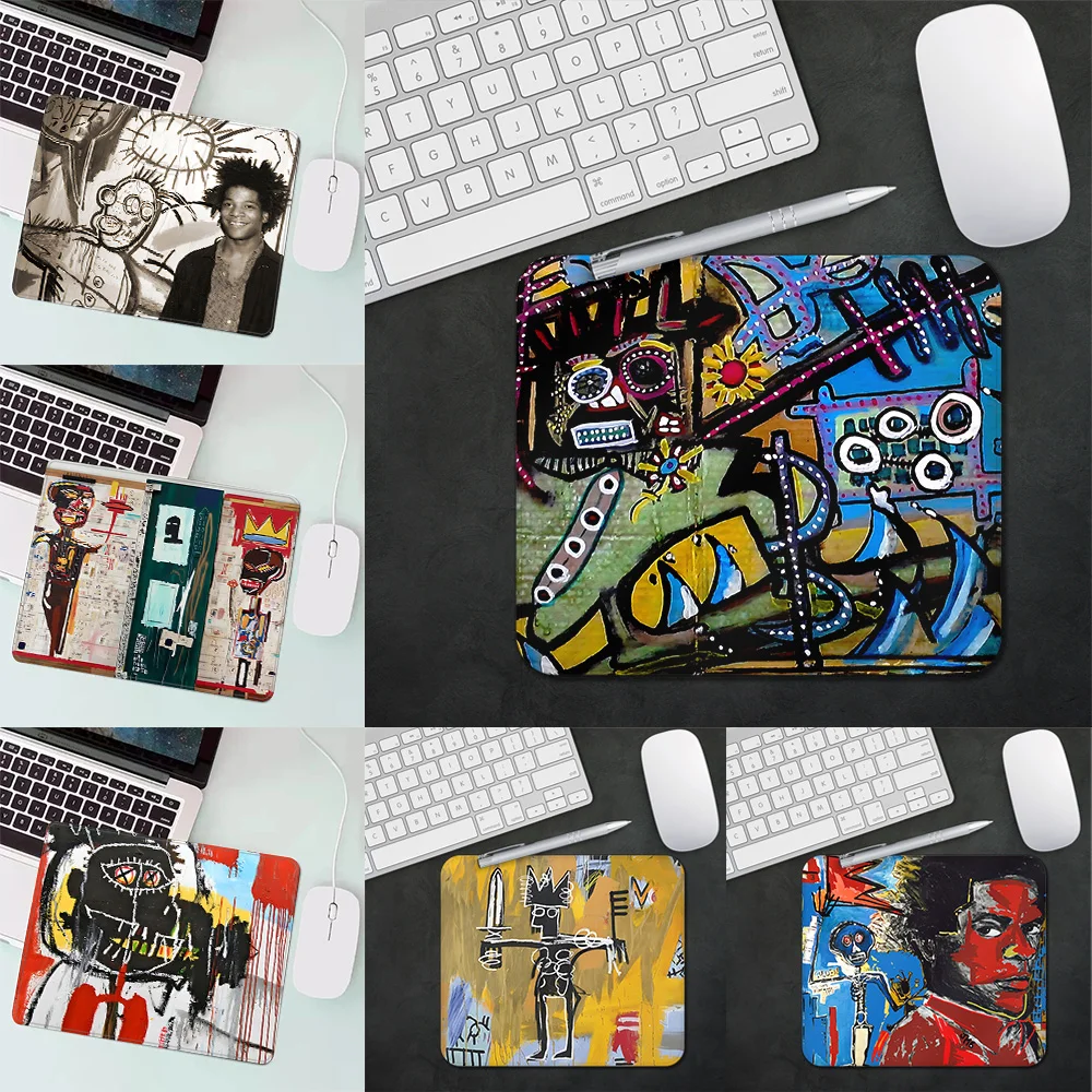 Jean-Michel B-Basquiat Gaming Mouse Pad XS Small Mousepad For PC Gamer Desktop Decoration Office Mouse Mat Deskmat Rug