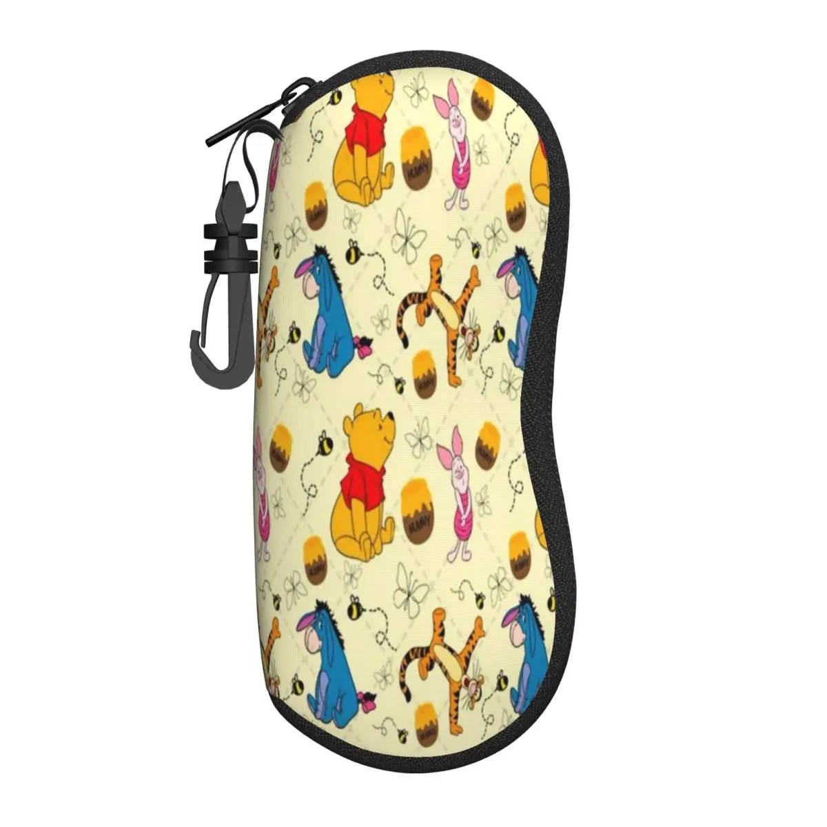 

Custom Winnie The Pooh Cartoon Shell Glasses Case Unisex Travel Eyeglasses Case Sunglasses Protector Box