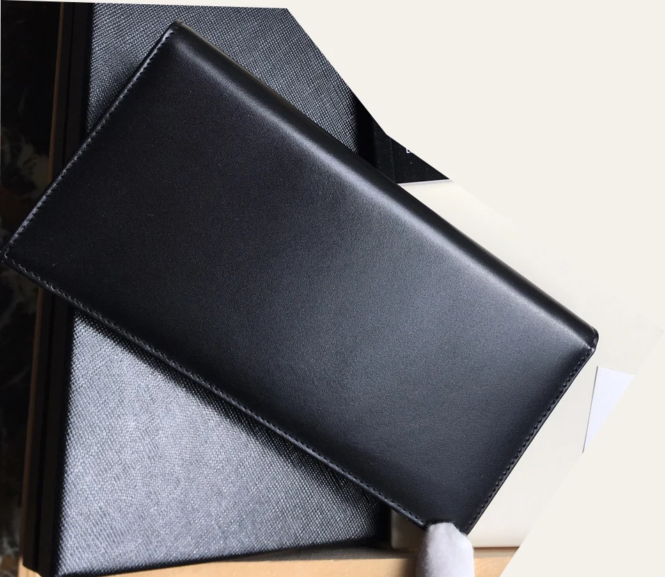 

MB logo 35790 luxury men's wallet card case fashion briefcase first layer cowhide bag message for more photo