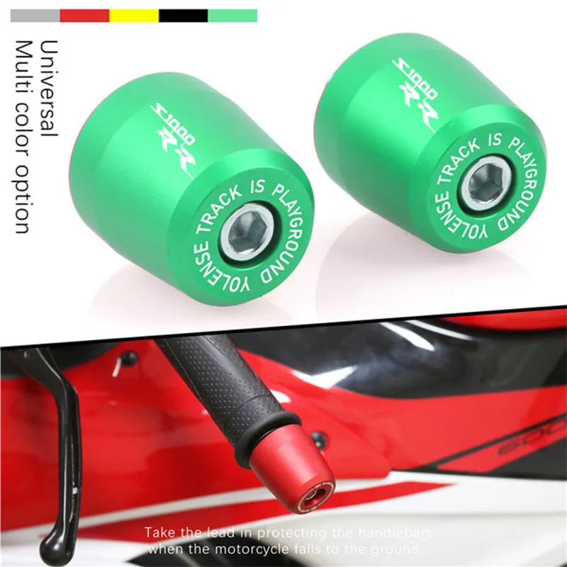 For BMW S1000R S1000RR S1000XR HP2 Sport Motorcycle Handle Bar End Handlebar Grips ends Cap Plug Slider Counterweight cover