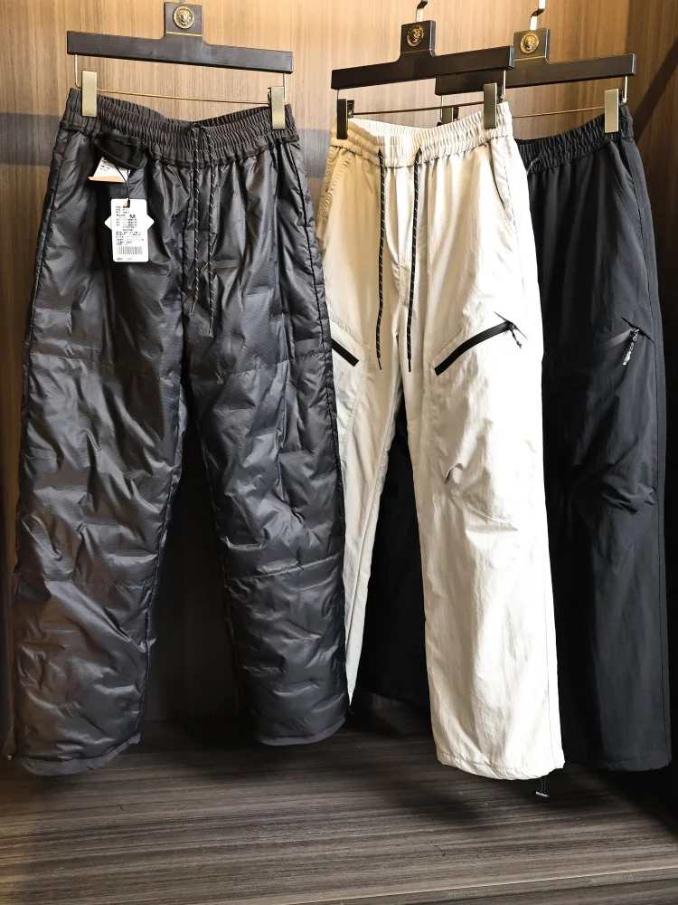 

Рекомендуемые мужские зимние лыжные брюки для улицы, водонепроницаемые, снегозащитные, 90, наполненные пухом, модные прямые брюки