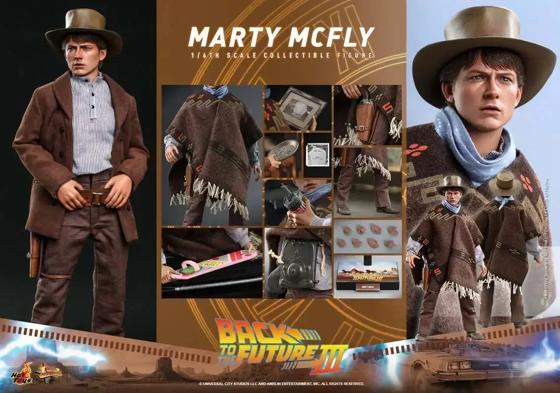 New In Stock Hottoys Ht 1/6 Mms616 Back To The Future 3 Marty Mcfly Dr. Brown  Action Figure Collection Modelaction Toys Gifts