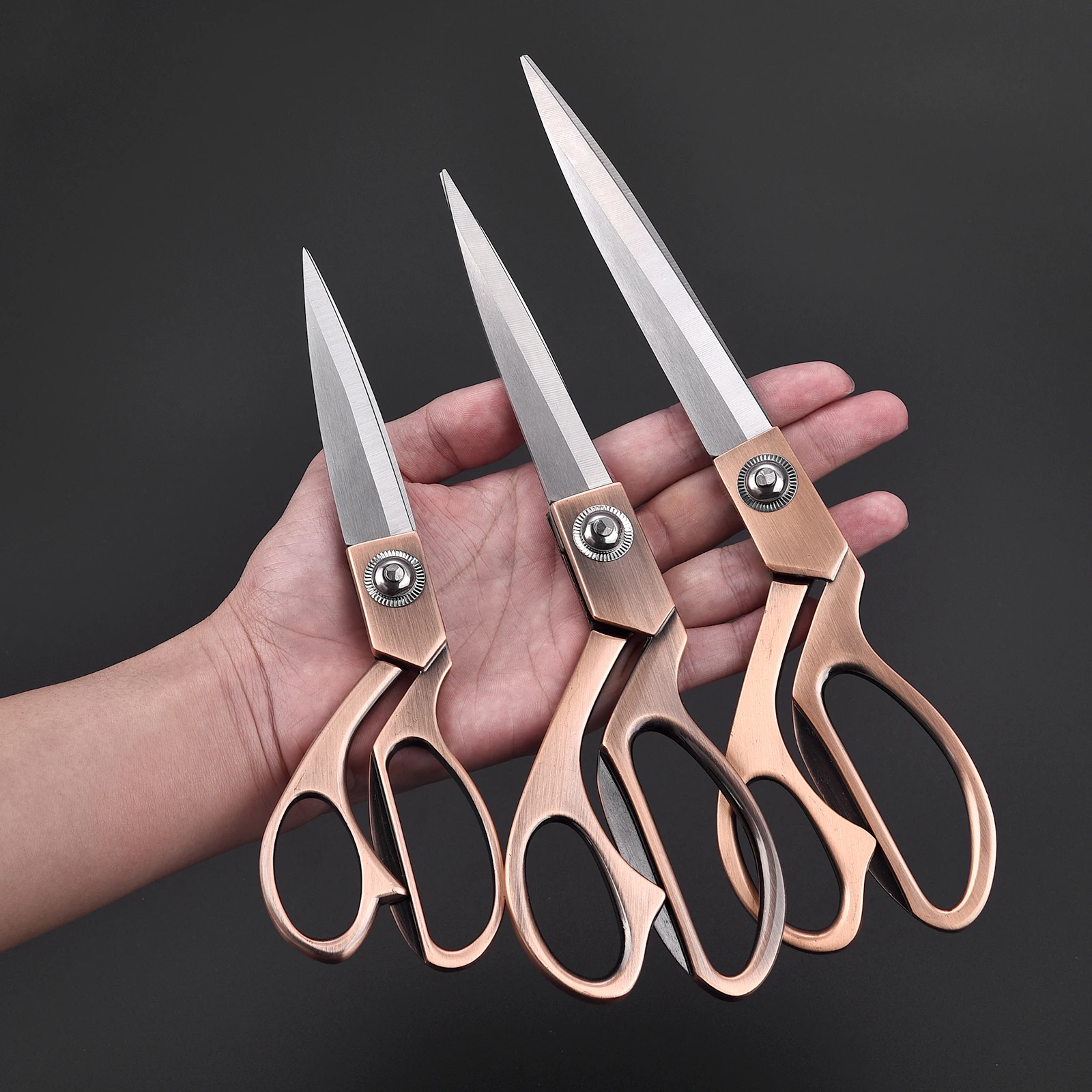Professional Tailor Scissors Vintage Sewing Scissors Stainless Steel Tailor Shears for Fabric Clothes Needlework Cutter DIY Tool