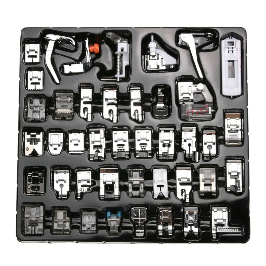 42Pcs Multifunction Domestic Sewing Machine Presser Foot Feet Set Brother Janom