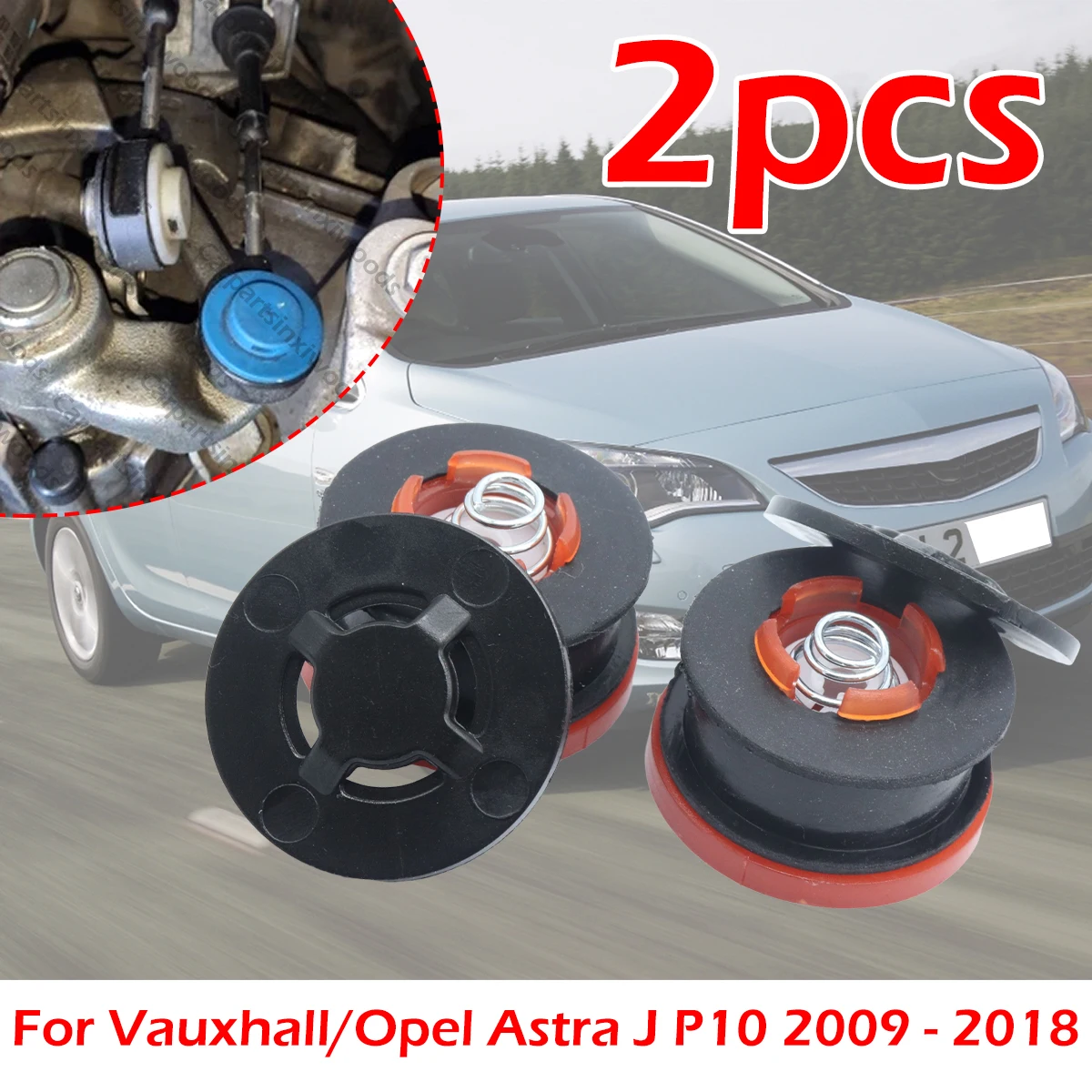 

2kit Gearbox Shifter lever Selector Adapter Grommet Repair Cable Linkage End Rod Bushing For Vauxhall/Opel Astra J P10 09 - 2018