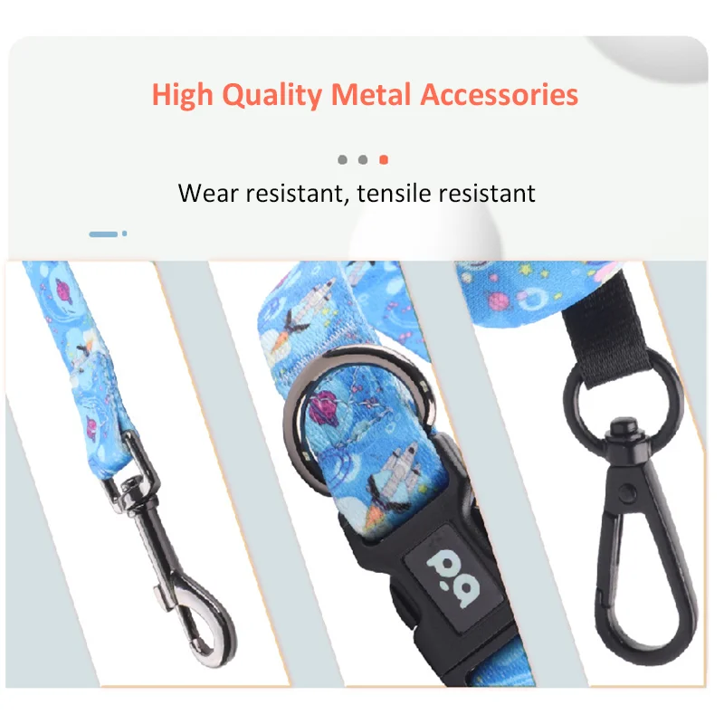 4 in 1 Dog Harness Collar Leash Set Dog Poop Holder Bag Pet Vest Harness Breathable Pet Collar Leash For Small Medium Dogs