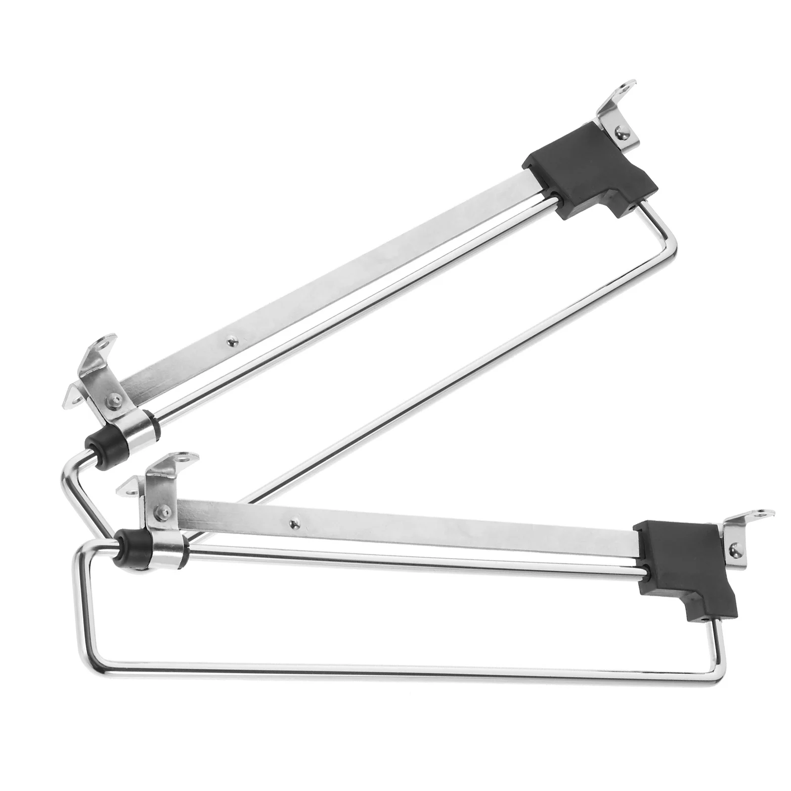 

2Pcs Expandable Closet Rod with High Load Capacity Wardrobe Pull Out Rail for Pants Scarves Winter Jackets Metal Clothing Hanger