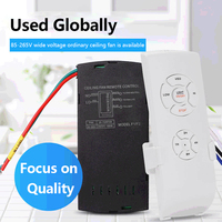 WiFi+RF APP Smart Universal Ceiling Fan Lamp Remote Controller Kit Remote Adjust Speed Light Remote Control Switch AC100-240V