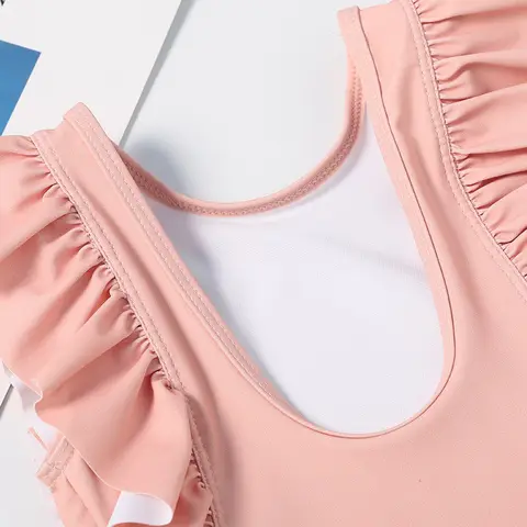 Hello Kitty barnbaddräkt sommar barnkläder helkroppsbikini baddräkt badkläder stranddräkt klänningar ärmlös flickor 12 best sales Hello Kitty badkläder - №3