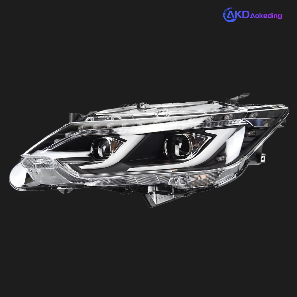 ไฟหน้าสำหรับ Toyota Camry JP 2015-2017ไฟ Crown สไตล์เปลี่ยน DRL กลางวันไฟ Retrofit โปรเจคเตอร์ Facelift