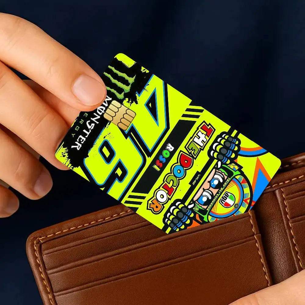 R-Rossi Cool 46 Credit Card Stickers Skin for Bank Debit Decorative Protection 4PCS Anti-scratch Waterproof