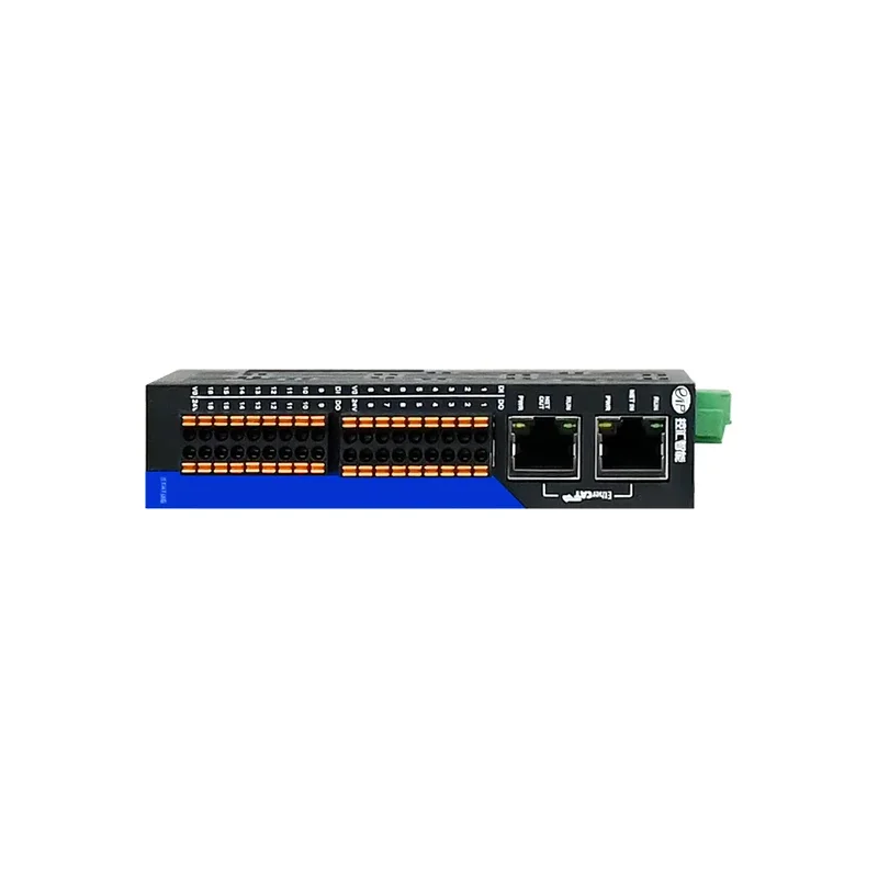Industrial Grade EtherCAT Remote IO Data Acquisition Control Bus Module EDS-32A-D2 Digital 16I 16O NPN DC24V 2 Ethernet Port