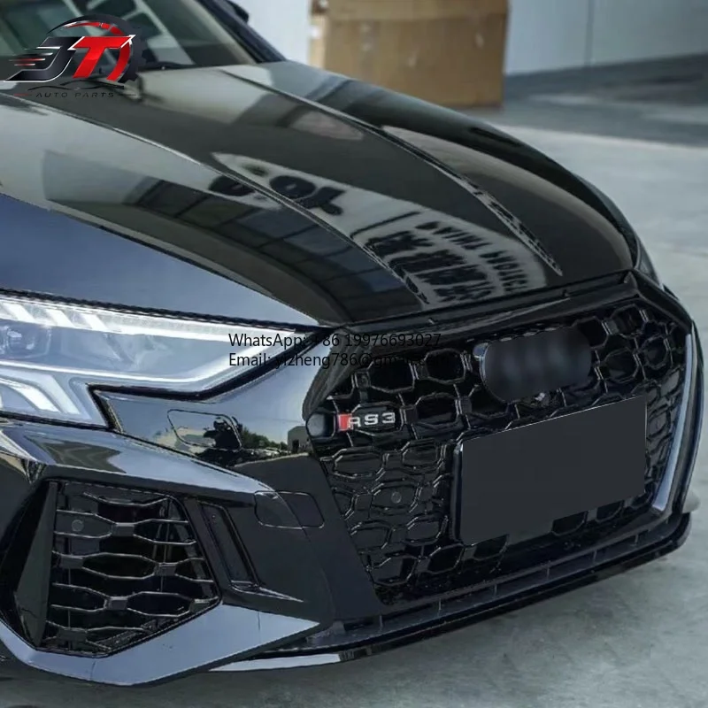 New style Car Bodykit Upgrade to RS3 Style High Quality Front Bumper with Grille for Audi A3 S3 8Y 2020 2021 2022 2023+