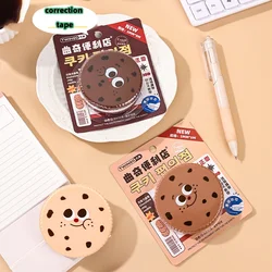 1/2pc Cute Cookies Correction Tape 8M Length Student Kawaii Error Correction Erasers Student School Stationery Supplies