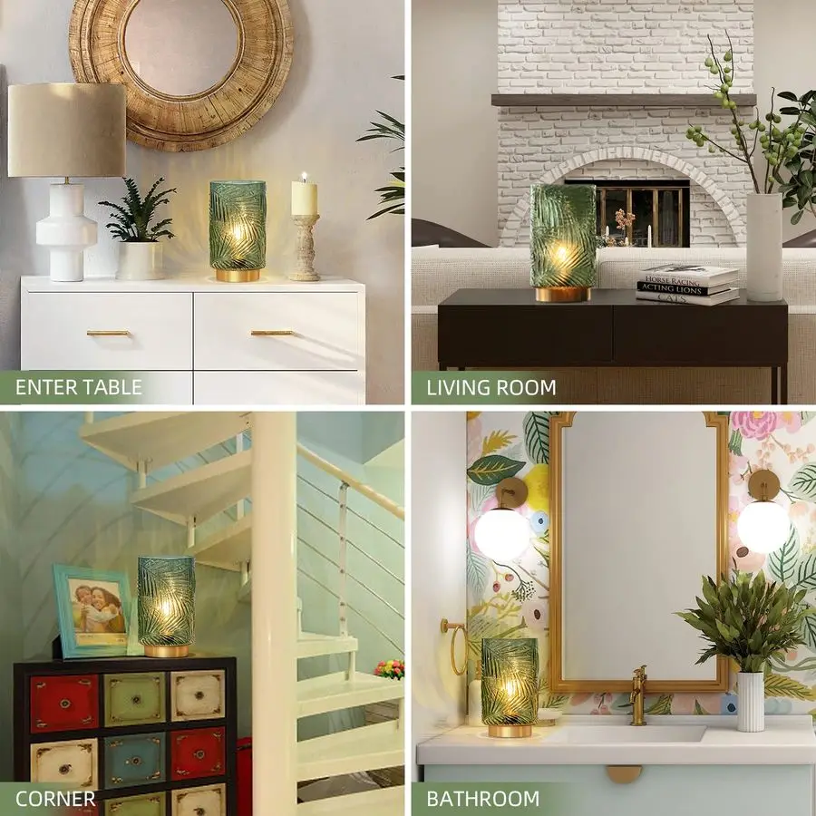 

Operated Table Lamp, Cordless Lamps for Home Decor, Battery Powered Nightlight with LED Bulb with Timer, Decorative Lights for L