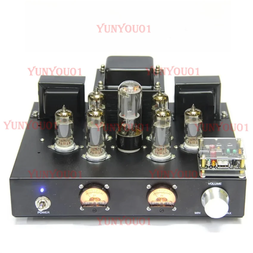 

6P1 A-class Audio Power Amplifier A-class Parallel High Fidelity Amplifier Retro Tube VU Meter Amplifier