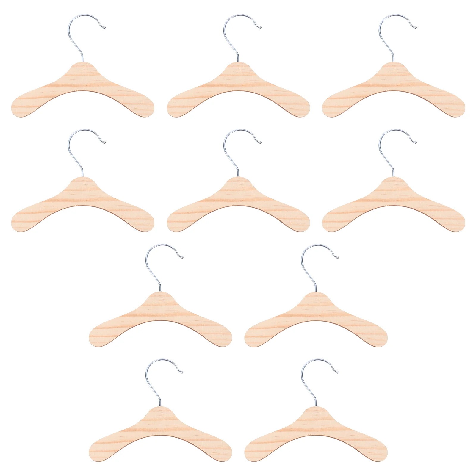 

10 Pcs Pet Hanger Clothing Hangers Clothes Small Dog Accessory Rack Wood Supplies Baby