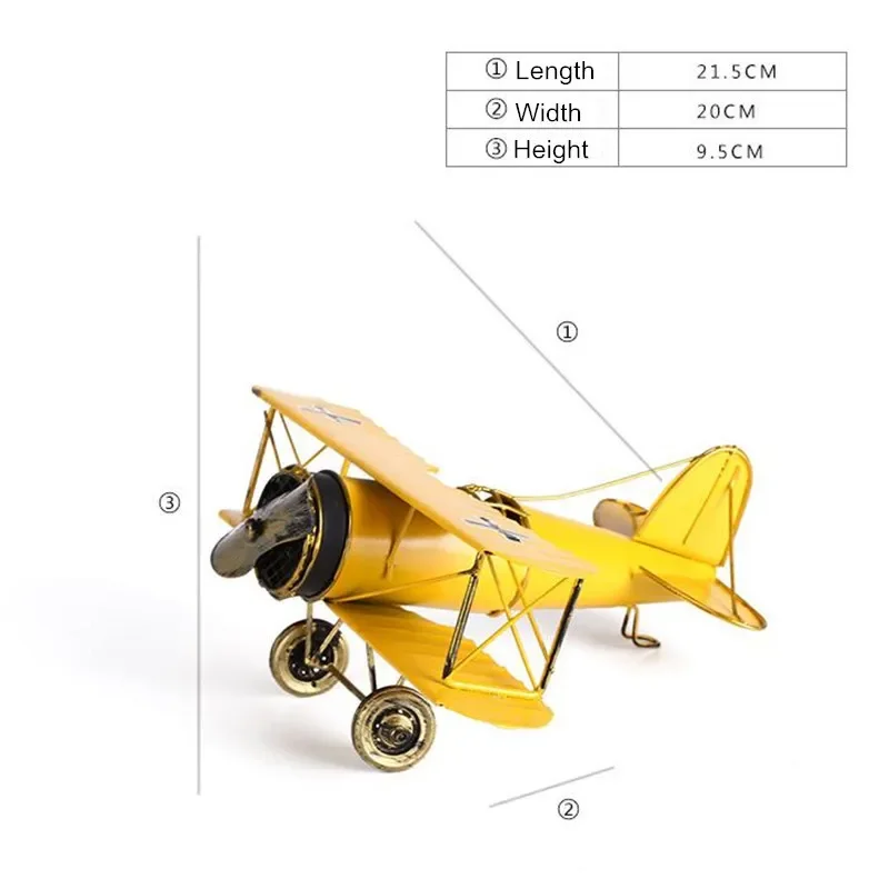 

Украшение бара модели самолета, ретро-железная искусство, скандинавский стиль, витрина магазина, украшение дома, изделия из металла, подарки для мальчиков