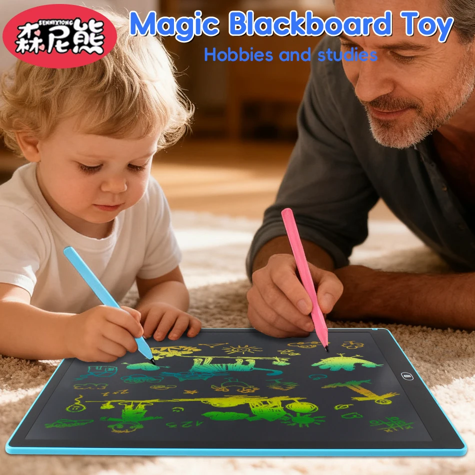 SENNIXIONG 8.5/10/12/16 بوصة قابل للمسح LCD جهاز كمبيوتر لوحي للرسومات الكتابة لوحة الرسم اللوحة لعبة تعليمية للأطفال هدية عيد #1