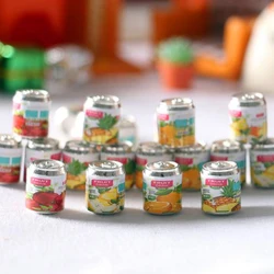 5/4/3Pc Cute Mini Coke Miniature Dollhouse Soda Can drink bottle Pretend Play Food for blyth barbies Kitchen Accessories