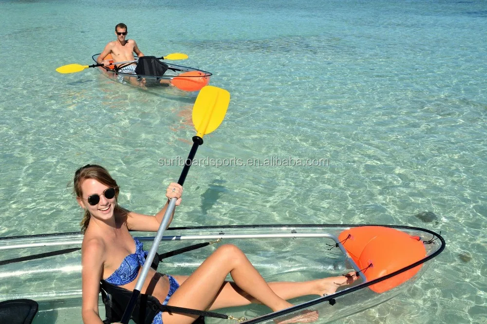2024 Hot Sale Plastic Clear Transparent Kayak Canoe