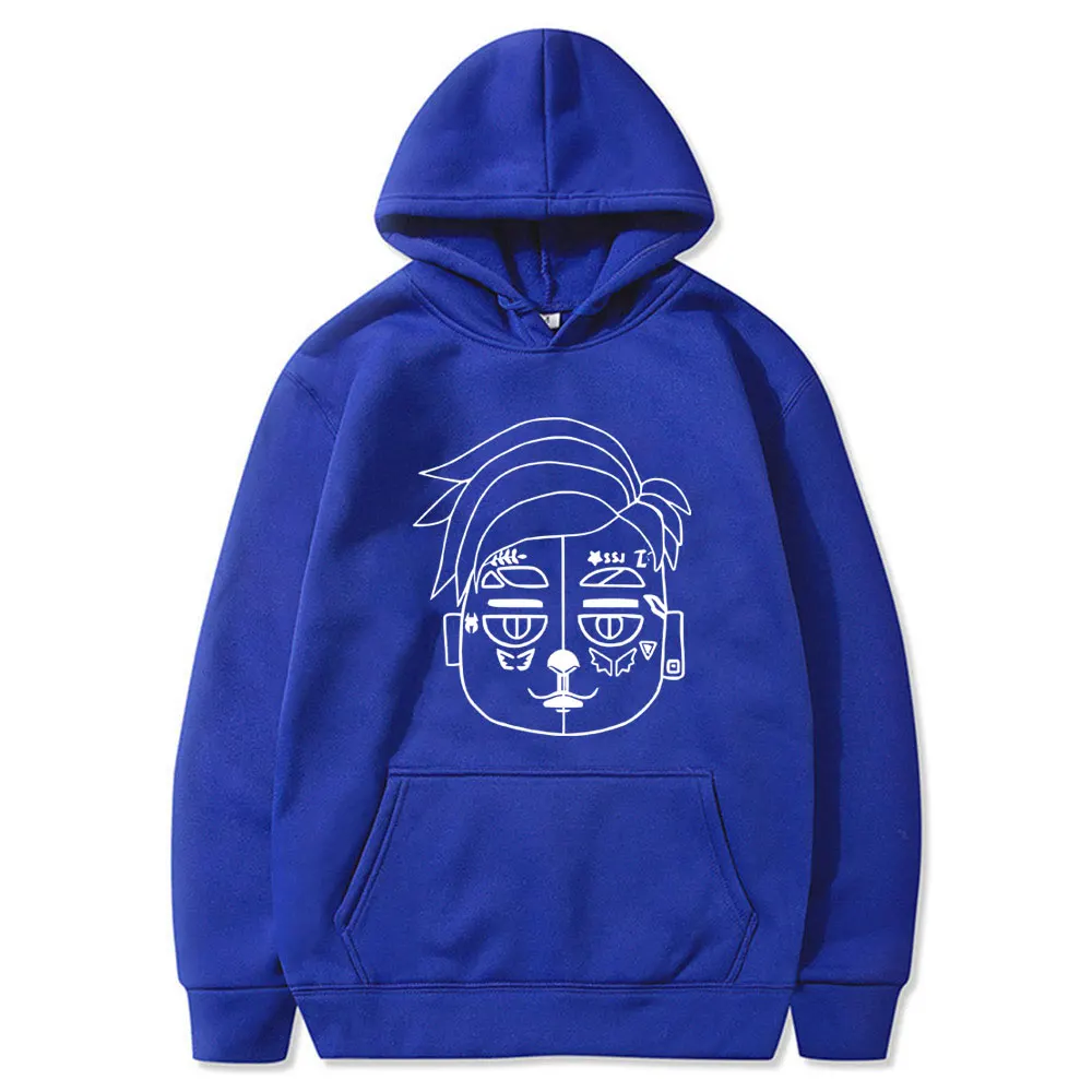 Rapper Duki Funny Face Graphic Hoodie Male Casual Fleece Cotton Sweatshirt Men Women's Hip Hop Trap Rap Meme Pullover Hoodies