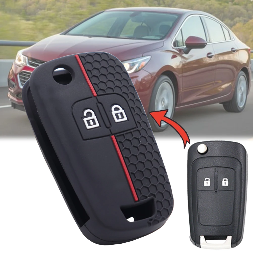 2 Button Car Smart Key Shell Case Fob Cover Holder For Chevrolet Malibu Cruze Spark Opel Vauxhall Astra J Corsa D E Silicone