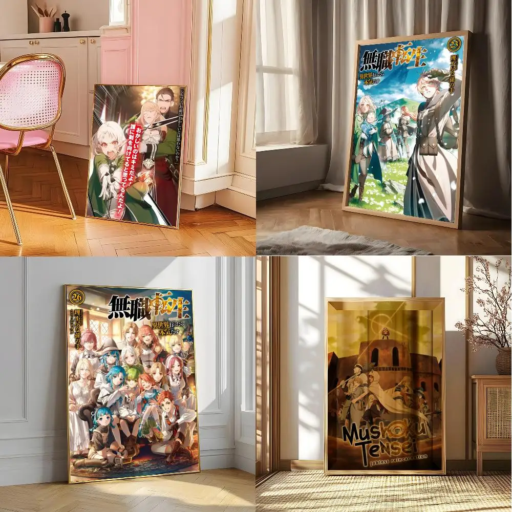 Mushoku Tensei J-jobless Reincarnation Poster Posters Sticky Vintage Room Home Bar Cafe Decor Kawaii Room Decor