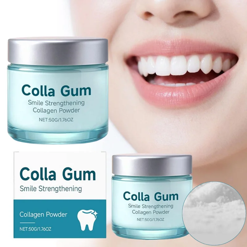 Teeth Whitening Co - Bubuk Permen Karet Penguat Kolagen Pemutih