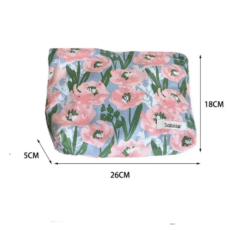 Fashion Vintage Floral Cosmetic Bag Women Daily Clutch Bag Female Makeup Bags Makeup Pouch Wash Bag Travel Cosmetic Organizer