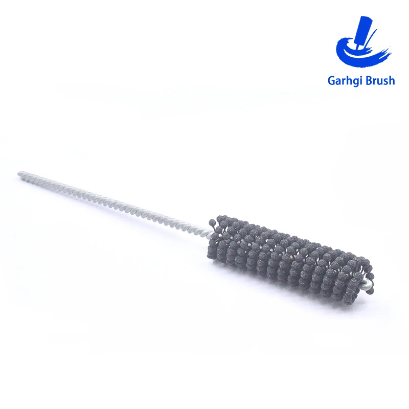 Garhgi ブラシ 直径 8-32mm フレキシブルホーニングブラシ 120 グリット シリコンカーバイド バルブガイド シリンダーベアリング バリ取り用