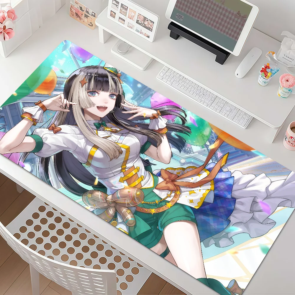 Virtual Idols J-Juufuutei Raden Mauspad, rutschfeste, mit Gummi umrandete, verdickte Laptop-Gaming-Schreibtischunterlage