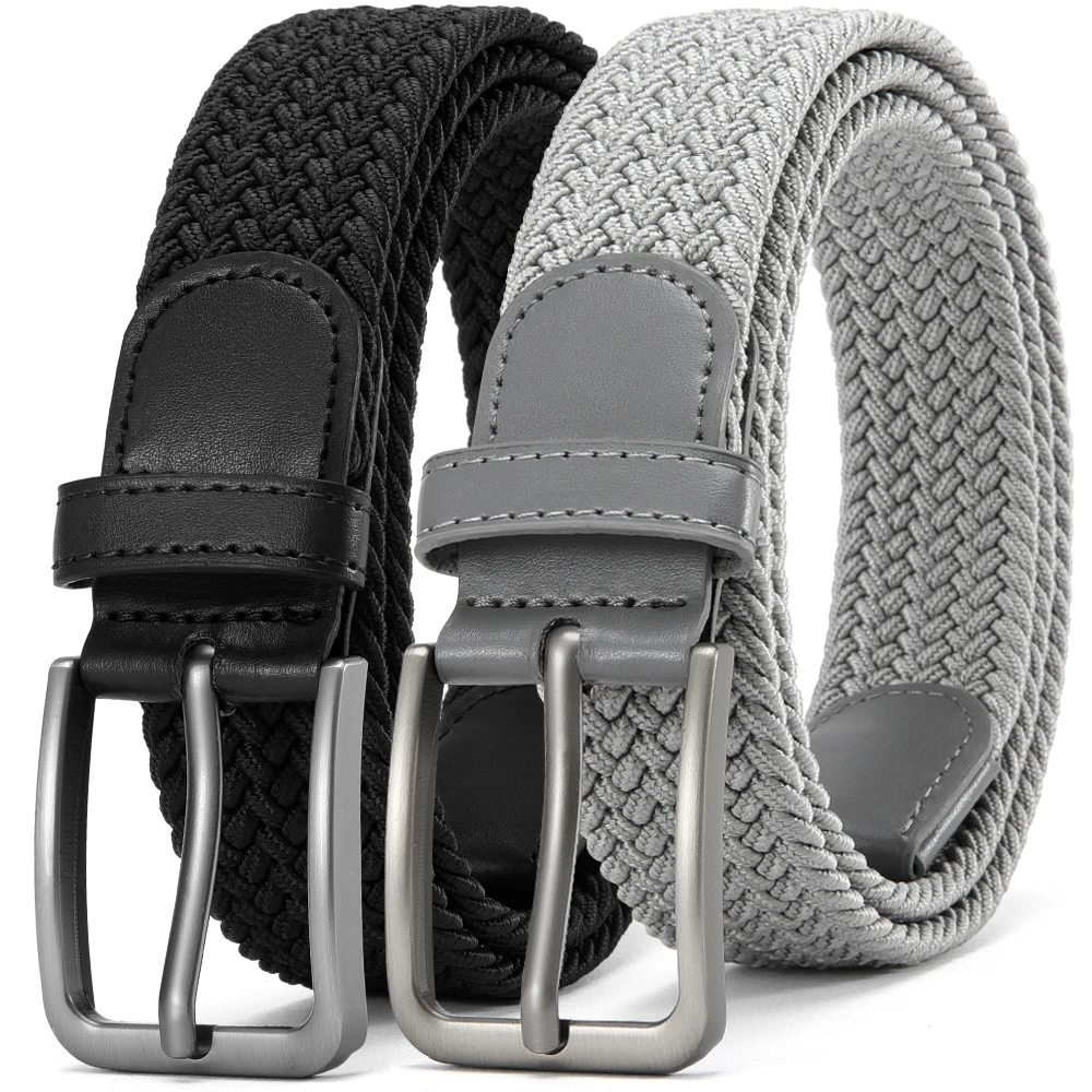 125cm Men's Elastic Belts Women'S Belt Unisex Casual Woven Belt for Outdoor Rock Climbing Training Work Paired with Jeans Belt