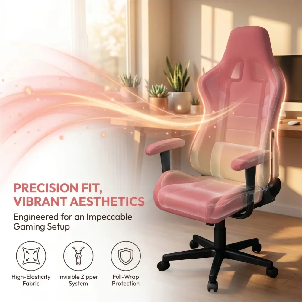 Csutom Gaming Chair Cover Gaming Chair Seat Cover 4pcs Set Gaming Chair Covers Stretchable Armrest Covers Chair Personalization