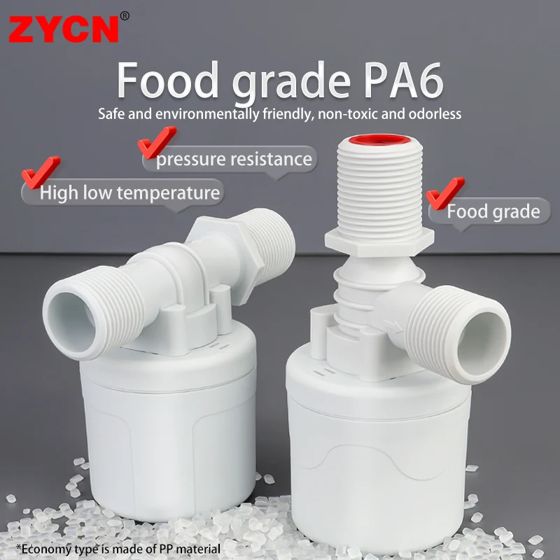 1/2" 3/4" 1" Automatic Water Level Control Valve Float Ball Valve Plastic Tower Pool Float Switch Water Inlet Valve High Quality