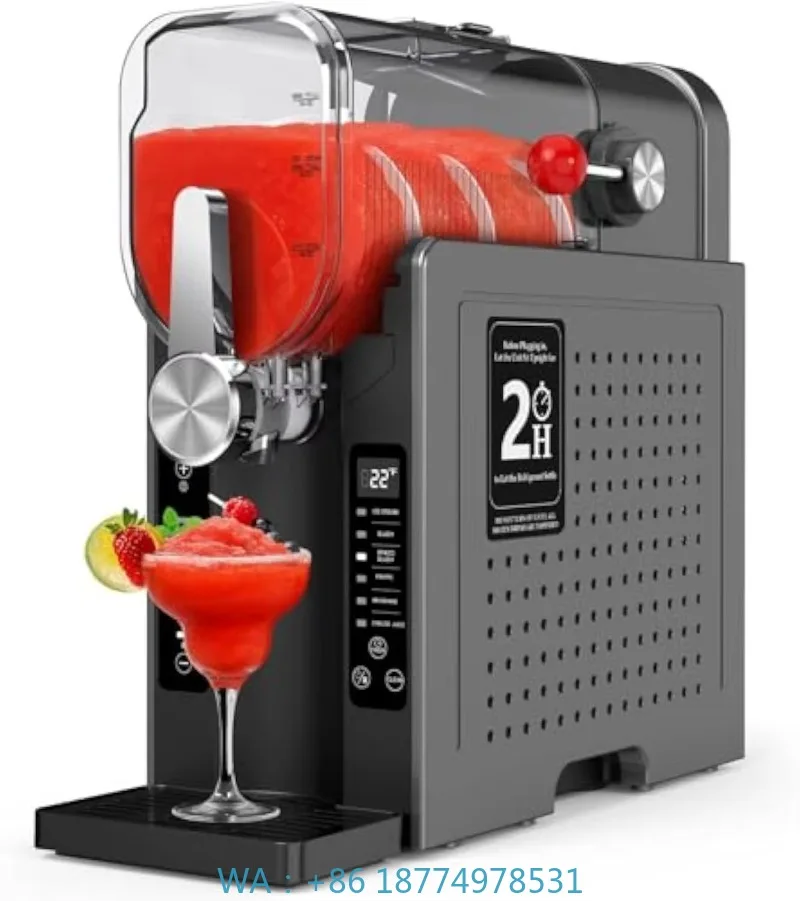 2L Automatic Single Cylinder Plastic Frozen Beverage Station For Slushy Cold Drink Ice Treatment Outdoor Application